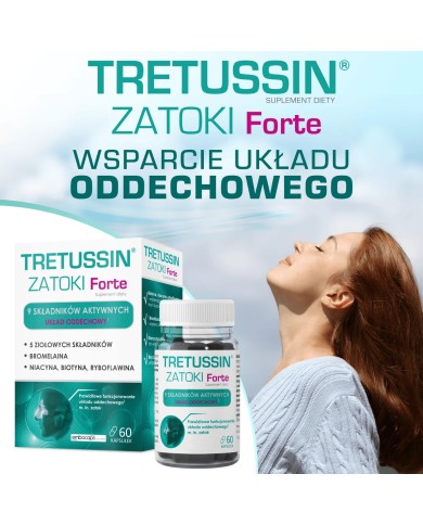 Tretussin Zatoki Forte – na zatoki i drożność nosa