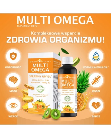 MultiOmega – kwasy omega 3-6-9 i 10 witamin w emulsji