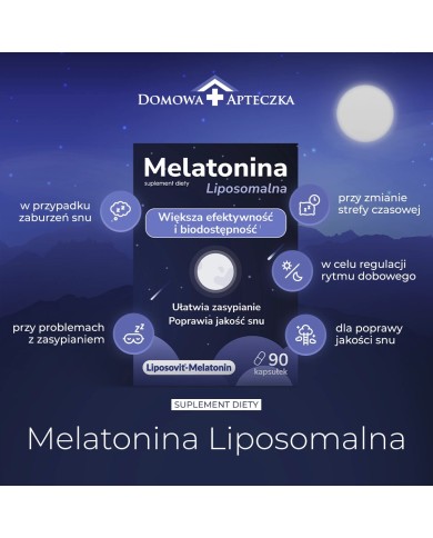 Melatonina liposomalna – szybsze zasypianie i lepszy sen