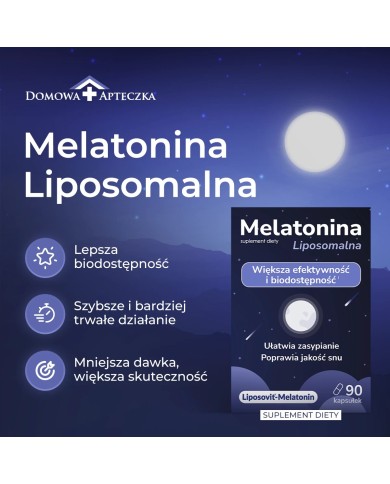 Melatonina liposomalna – szybsze zasypianie i lepszy sen
