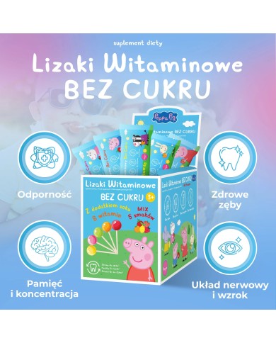 Lizaki Witaminowe bez cukru – witaminy dla dzieci