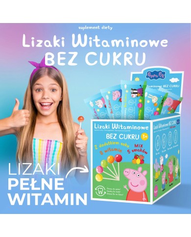 Lizaki Witaminowe bez cukru – witaminy dla dzieci