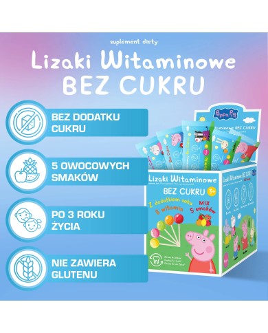 Lizaki Witaminowe bez cukru – witaminy dla dzieci