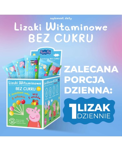Lizaki Witaminowe bez cukru – witaminy dla dzieci