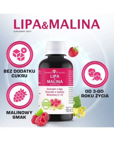 Lipa i Malina – syrop ziołowy na przeziębienie