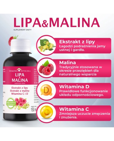 Lipa i Malina – syrop ziołowy na przeziębienie