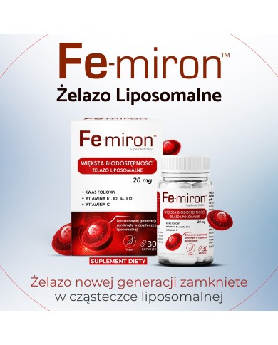 Fe-miron – żelazo liposomalne z witaminą C i witaminami B