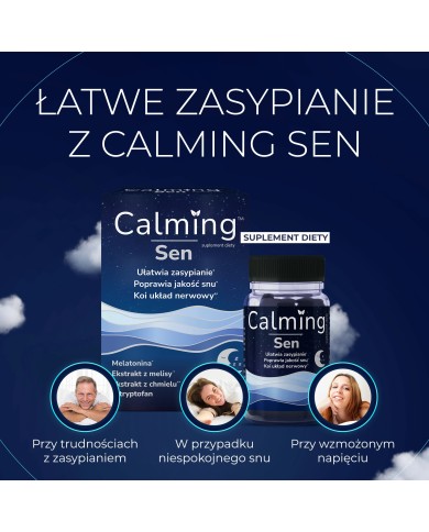 Calming Sen – kapsułki z melatoniną na spokojny sen