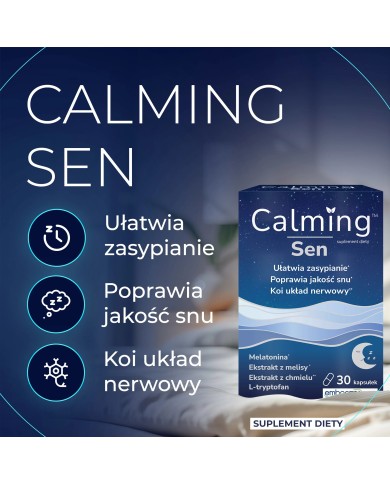 Calming Sen – kapsułki z melatoniną na spokojny sen