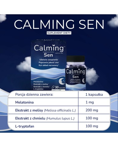 Calming Sen – kapsułki z melatoniną na spokojny sen