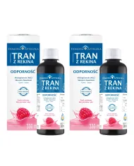 Tran z rekina malinowy 330 ml – zestaw 2 szt.