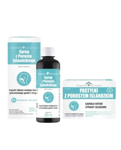 Syrop z Porostu Islandzkiego + Pastylki – zestaw