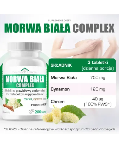 Morwa Biała Complex – regulacja poziomu cukru we krwi
