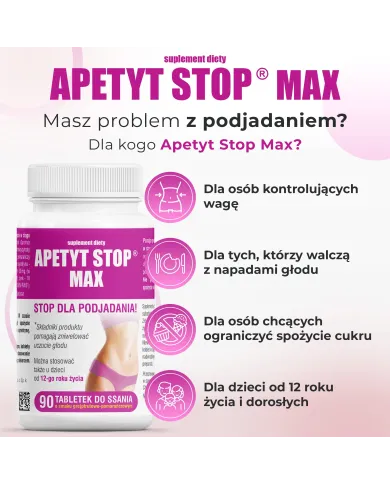 Apetyt Stop Max – tabletki hamujące apetyt i kontrola wagi