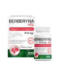 Berberyna HCL 400 mg — kapsułki | cukier, cholesterol, metabolizm