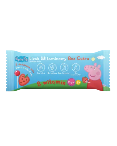 Lizak witaminowy truskawkowy – smaczne witaminy dla dzieci