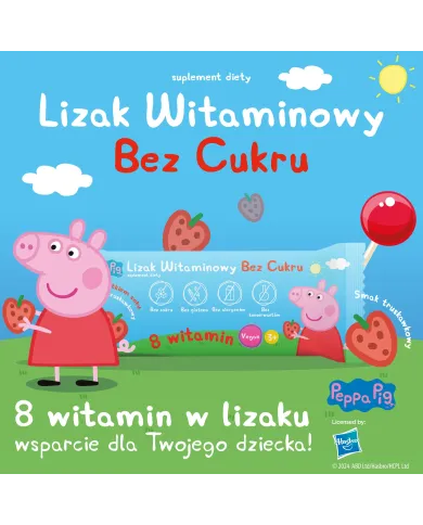 Lizak witaminowy truskawkowy – smaczne witaminy dla dzieci