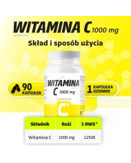Witamina C 1000 mg | 90 kapsułek na odporność