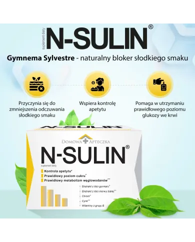 N-SULIN – wsparcie regulacji poziomu cukru we krwi