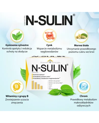 N-SULIN – wsparcie regulacji poziomu cukru we krwi
