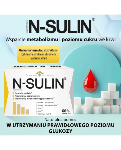N-SULIN – wsparcie regulacji poziomu cukru we krwi
