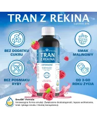 Tran z rekina malinowy – omega-3 dla dzieci i dorosłych