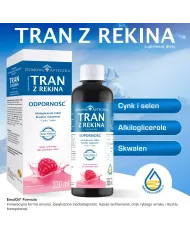 Tran z rekina malinowy – omega-3 dla dzieci i dorosłych