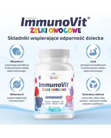 ImmunoVit żelki na odporność – witaminy C, D3 i cynk