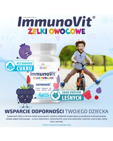 ImmunoVit żelki na odporność – witaminy C, D3 i cynk