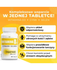 Witamina D3 + Cynk i Selen - suplement | Domowa Apteczka
