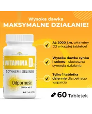 Witamina D3 + Cynk i Selen - suplement | Domowa Apteczka