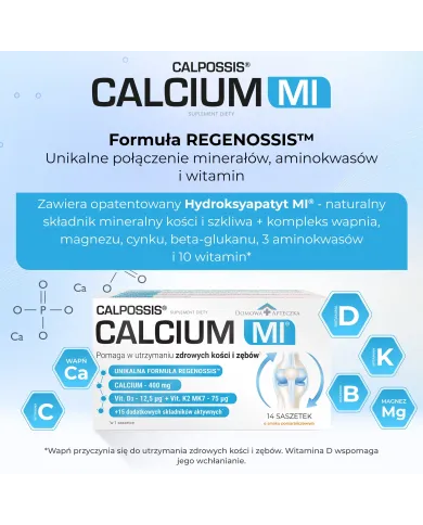 Calpossis MI – wapń, magnez i witamina D3 dla seniorów