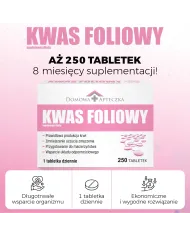 Kwas foliowy 400 mcg – 250 tabletek na 8 miesięcy