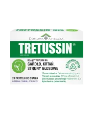 Tretussin pastylki na gardło z porostem islandzkim