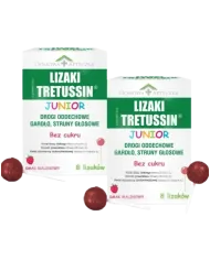 Lizaki Tretussin Junior – zestaw 2 szt. na gardło