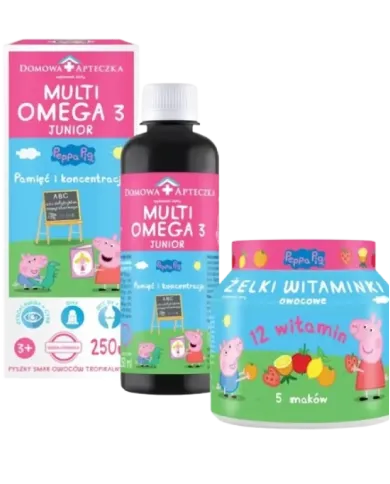 Multiomega 3 Junior + Żelki Witaminki – zestaw