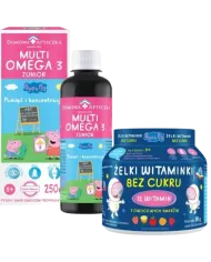 Multiomega 3 Junior + Żelki bez cukru – zestaw