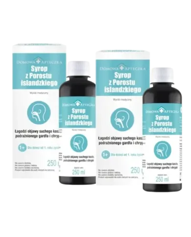 Syrop z Porostu Islandzkiego 250 ml – zestaw 2 szt.