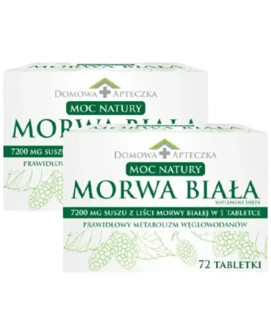 Moc Natury Morwa Biała – zestaw 2x 72 tabletki