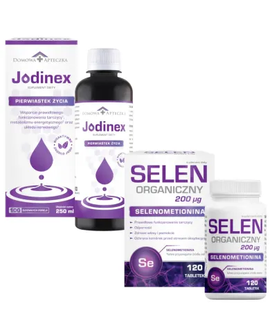 Jodinex + Selen Organiczny – zestaw na tarczycę