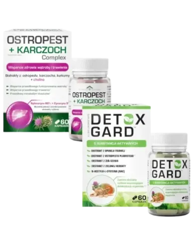 Ostropest i Karczoch + Detox Gard – zestaw
