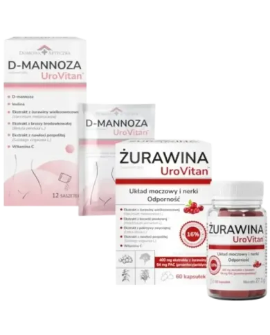 D-Mannoza + Żurawina UroVitan – zestaw