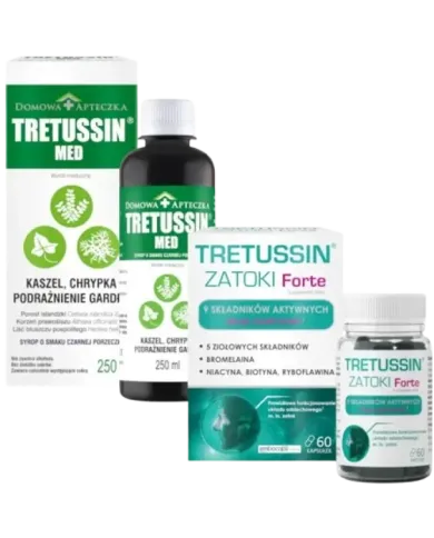 Tretussin Med + Zatoki Forte – zestaw