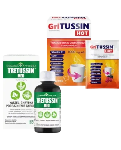 Tretussin Med + GriTussin Hot – zestaw