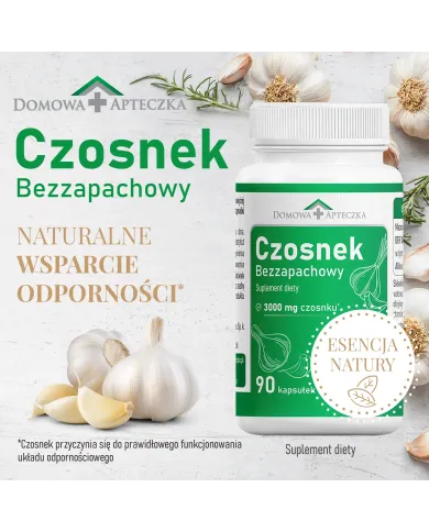 Czosnek Bezzapachowy – kapsułki na odporność i serce