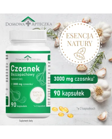 Czosnek Bezzapachowy – kapsułki na odporność i serce