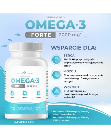 Omega 3 Forte – wysoko skoncentrowane EPA i DHA