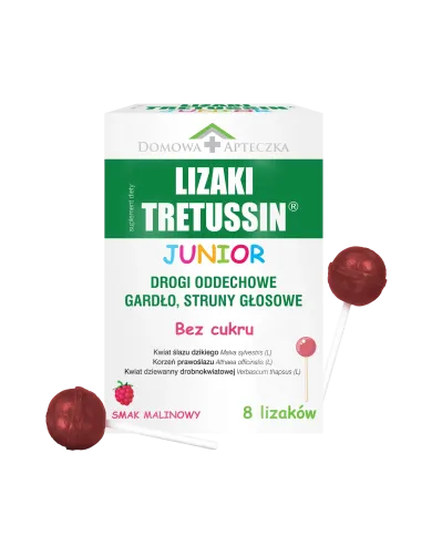 Lizaki Tretussin Junior – na gardło dla dzieci