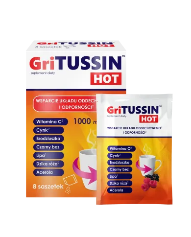 GriTussin Hot – gorący napój na przeziębienie i grypę
