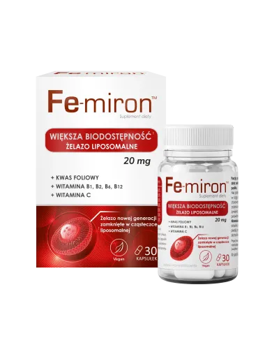 Fe-miron – żelazo liposomalne z witaminą C i witaminami B